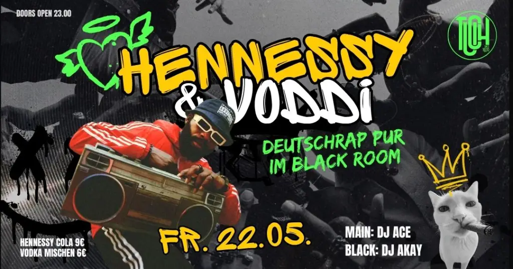 🥃 HENNESSY & VODDI – Die Nacht wird hart! 🔥  - Event im Tucholsky Kiel